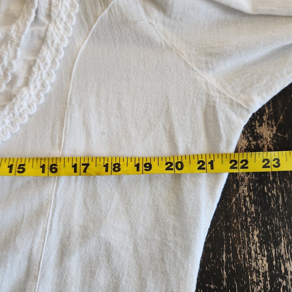 Scully Ruffle Western Shirt Womens XXL Bell Flare Long Sleeves White Cowgirl NWT - Picture 6 of 14